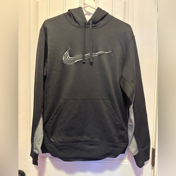 Men’s Nike Black & Grey Thermafit Hoodie - Medium- EUC - Picture 1 of 4